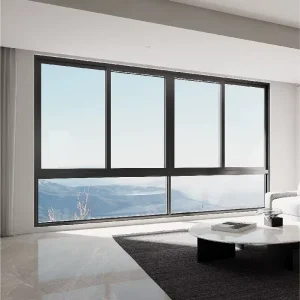 Custom Modern Interior Window and Door Frames with Contemporary Aluminum Alloy Profiles