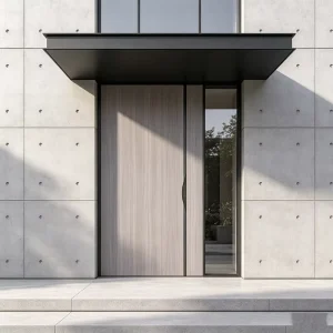 Custom Modern PVC Interior Flat Panel Door with Non-Paint Waterproof Finish for Hotel, Apartment, or House Projects