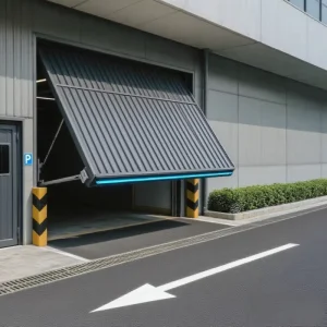 Custom Panel Retractable Tilt-Up Garage Door for Parking Lots