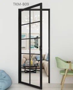 Custom Size Aluminum Alloy Swing Door for Homes Shops and Offices