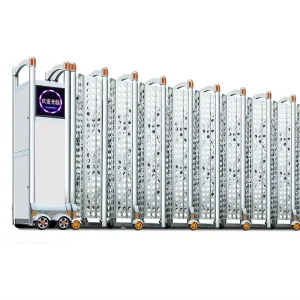Custom-Size Aluminum Electric Folding Retractable Composite Driveway Access Gate