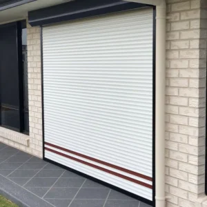 Custom Size Aluminum and Steel Garage Door with Automatic Opening and Waterproof Construction