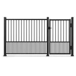 Custom Size Color Aluminium Powder-Coated Waterproof Security Fence Gate Panels for Australia