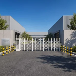Custom Size Heavy Duty Aluminum Telescopic Sliding Electric Sectional Security Gate