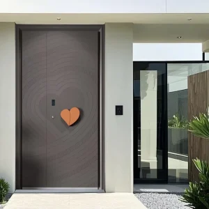 Custom Size Modern Aluminum Front Entry Door with Soundproofing for Homes