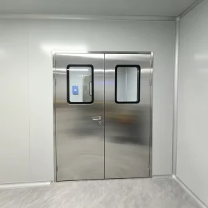 Custom Size Modular Cleanroom Single Door with Observation Window for Laboratory