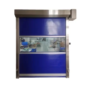 Custom Size PVC Rapid Roller Shutter Door with Automatic Sensor for Food Factory Workshops, Dustproof Sealing