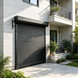 Custom Size Soundproof Aluminum Rolling Shutter Door for Balcony Window, Automatic Motorized Security Door