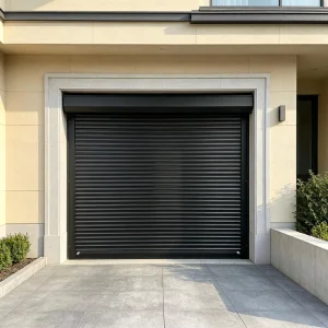 Custom Size Soundproof Aluminum Rolling Shutter Door for Residential Window or Balcony, Automatic Security Door