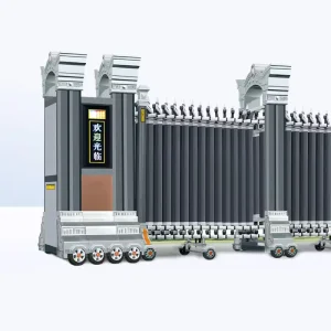 Custom Size Stainless Steel Electric Retractable Folding Driveway Access Gate