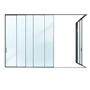 Custom Size Tempered Glass Sliding Door Waterproof Rustproof for Balcony Patio