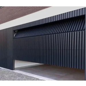 Custom Sized Automatic Outdoor Panel Door for Villas and Homes Aluminum Roll-Up Garage Door Aluminum Alloy Foldable Opening