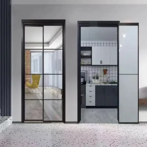 Custom Sliding Folding Integrated PT PD Glass Door for Balcony Kitchen and Bathroom