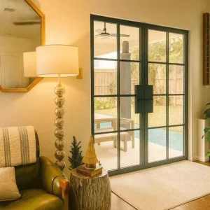 Custom Steel-Frame French Swing Door, Heat Insulating, Energy Saving