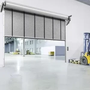 Custom Steel Sectional Modern Windproof Security Automatic Roller Shutter Garage Door