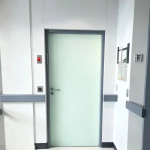 Custom Swing Door Modern Design Stainless Steel Frame for Clinic Lab Interior Patient Room Soundproof Fireproof Interior Room