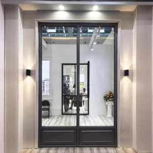 Custom Thermal Insulation Profile 72*96 Inch Swing Steel French Door