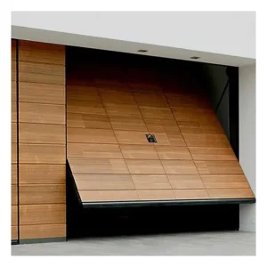 Custom Tilt-Up Garage Door Stainless Steel Trackless Insulated Motorized Overhead One-Piece Garage Door for Villas