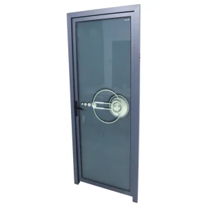 Custom Traditional Security Glass Swing Door with Aluminum Frame and Fiberglass Screen, Waterproof and Windproof, for Bedroom