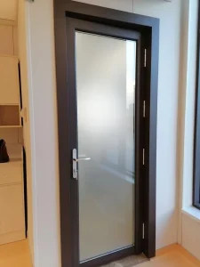 Custom Waterproof Aluminum Swing Door with Thermal Insulated Glass Partition for Interior and Exterior Use