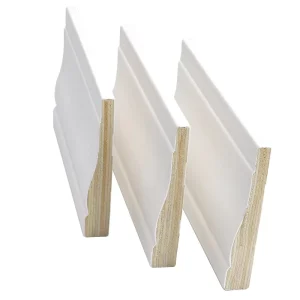 Custom White Primed Modern Decorative Line MDF Door Frame and Jamb Moulding