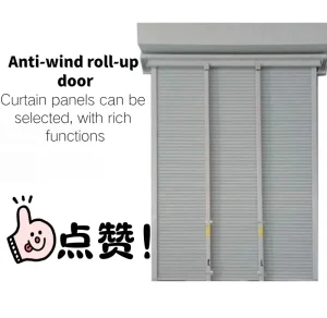 Custom Wind-Resistant Steel Automatic Industrial Roll-Up Rolling Shutter Door for Warehouse Exterior
