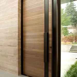 Custom Wooden Villa Entry Door for Family Homes