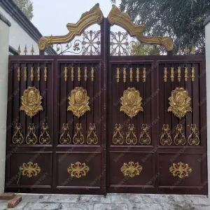 Custom Wrought Iron Courtyard Exterior Door Modern Main Gate