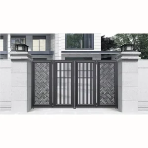 Custom Wrought Iron Courtyard Exterior Gate Modern Villa Front Entrance Main Gate