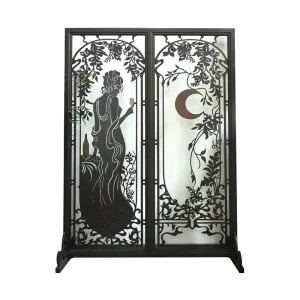 Custom Wrought Iron Relief Swing Entrance Door for Villas, Schools, Parks, and Outdoor Spaces