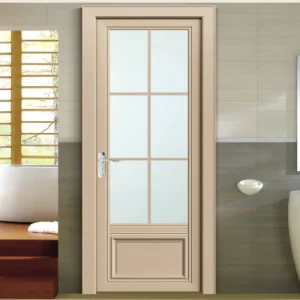 Customizable Aluminum Frosted Glass Bathroom Door, Waterproof