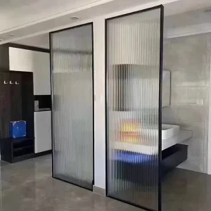 Customizable Changhong Tempered Glass Ultra White Art Glass Screen Postmodern Design Origin High end Partition Eco Friendly