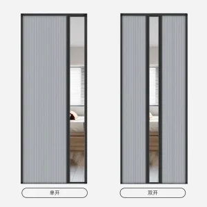 Customizable Chinese Design Honeycomb Telescopic Folding Sliding Partition Waterproof Aluminum Alloy Living Room Door