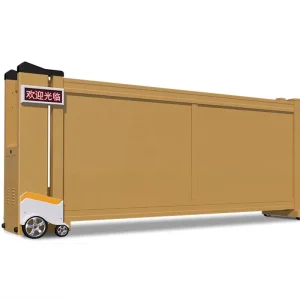 Customizable Heavy-Duty Electric Linear Translation Telescopic Sliding Gate for Factory Entrance