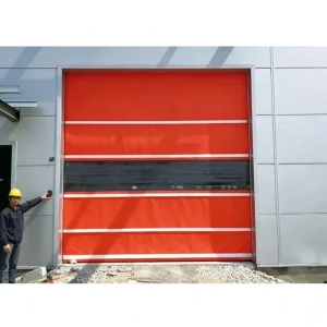 Industrial High-Speed Door Windproof Waterproof Heat-Insulating PVC Roller Shutter Quick Start Remote Control Outdoor Use
