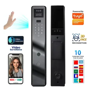 Customizable Lithium Battery Fingerprint Password Smart Door Lock for Indoor Panel Doors