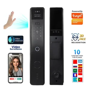 Customizable Lithium Battery Fingerprint Password Smart Door Lock for Indoor Panel Doors
