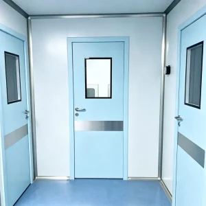 Customized Aluminum Alloy Manual High Performance Antibacterial Hermetic Door for Medical Clinic Clean Space