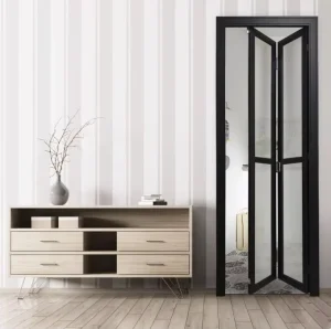 Customized Aluminum Alloy Tempered Glass PT Sliding Door Hardware for House Use Glass Patio Door Foldable Casement Door