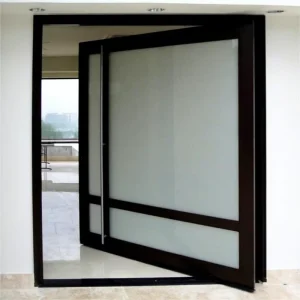 Customized Aluminum Center Glass Pivot Door for Outdoor Residential Main Front Entry