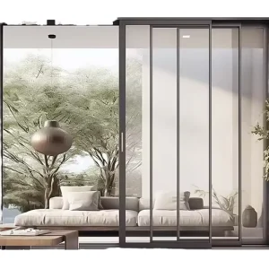 Customized Aluminum Double Tempered Glass Sliding Door NFRC AS2047 Balcony Courtyard Avoid Hurricane Impact Patio Sliding Door