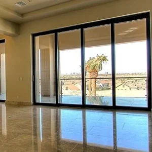 Customized Aluminum Frame Sliding Door with Tempered Glass for Living Room Balcony Patio Home Entrance