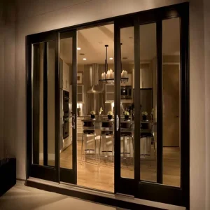 Customized Aluminum Glass Balcony Sliding Door with Waterproof Finish for Modern Farmhouse