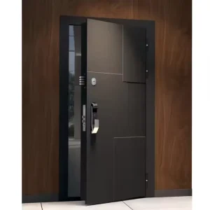 Customized Aluminum Intelligent Single Cast Front Entry Door Modern Security Door