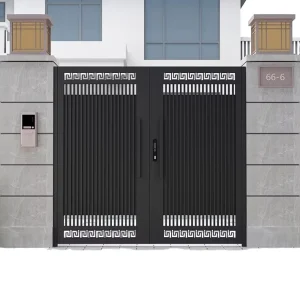 Customized Aluminum Louver Automated Swing Gate, Main Front Entry Gate for House or Villa