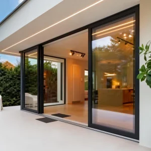 Customized Aluminum Profile Hurricane-Resistant Sliding Glass Door for Balcony