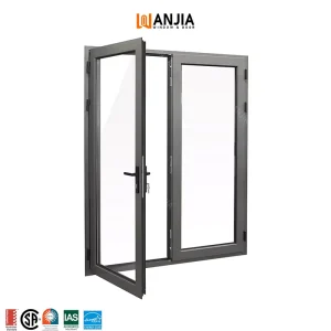Customized Aluminum Swing Smart Door Double Glazed Heat Insulation House Aluminum Casement Door
