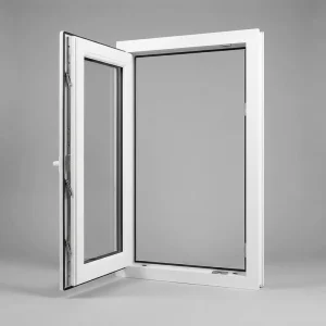 Customized Design Soundproof UPVC Swing Casement Windows with Double Tempered Glass for Bathroom and Villa