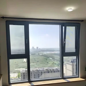 Customized Double Glazed Swing Exterior Aluminum Alloy Balcony Casement Windows and Doors with Energy Saving Features