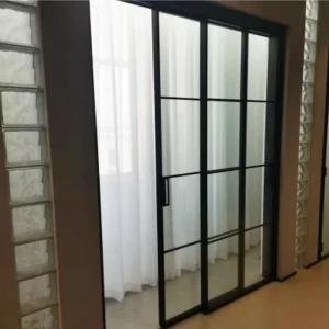 Customized Double-Layer Glass Panoramic Sliding Door and Modern Aluminum Sliding Door for Home Use